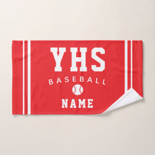 Icône de baseball, nom personnalisé et école, cade
