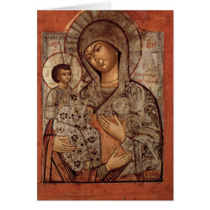 Icône de la Vierge bénie avec trois mains