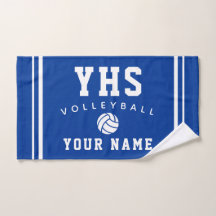 Icône de volley-ball, nom personnalisé et école, c