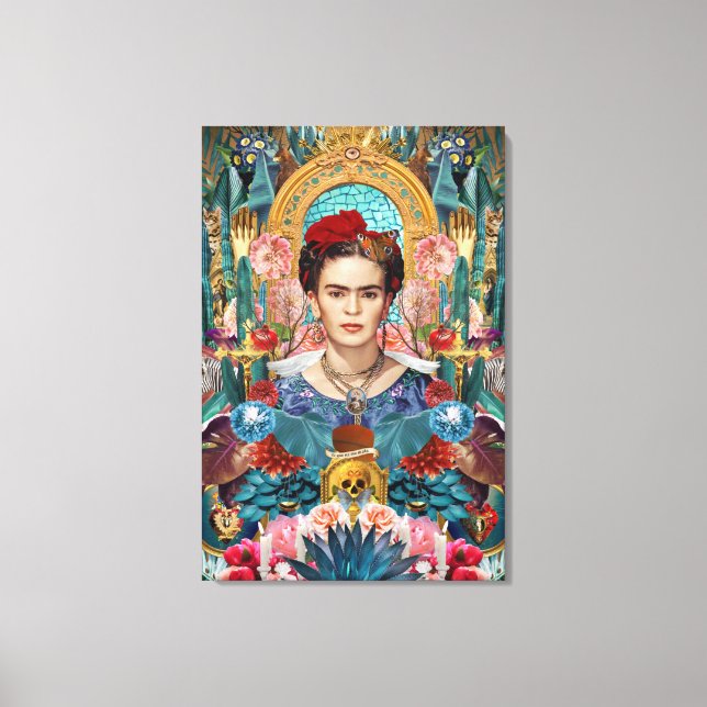 icone-mexicaine-frida-kahlo  canvas print (Front)