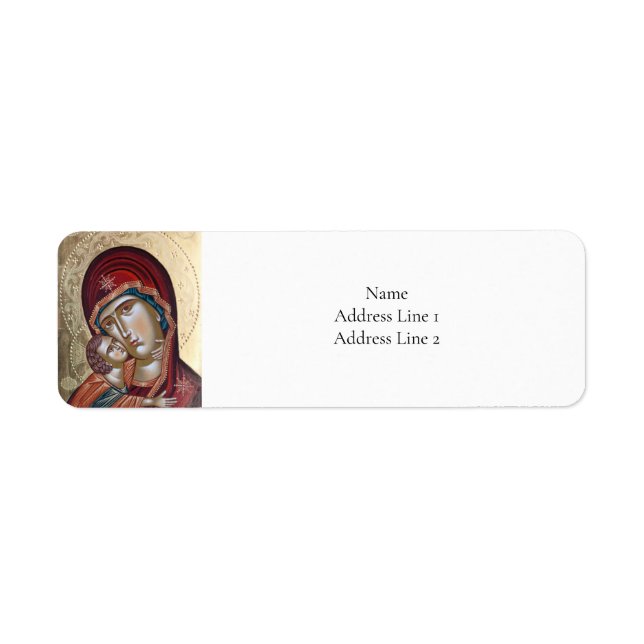 Icône orthodoxe Theotokos et Christ Child (Devant)