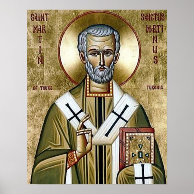 Icône St Martin de Tours Poster (Devant)