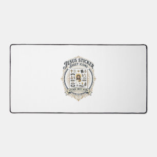 Icônes de feuille d'autocollants Jésus Icône de fe