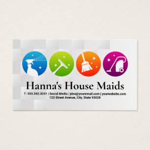 Icônes des services de nettoyage   Maid