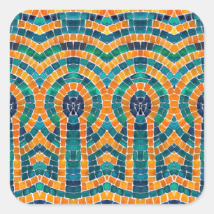 Icônes D'OR MOSAIC Stickers grand Carré