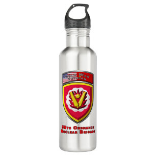 Iconic 59th Ordnance Nuclear Brigade  710 Ml Water Bottle