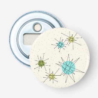 Iconic Atomic Starbursts Button Bottle Opener