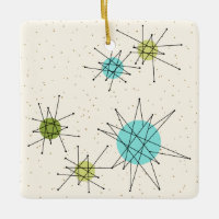 Iconic Atomic Starbursts Christmas Ornament