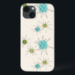 Iconic Atomic Starbursts iPhone 6/6S Case<br><div class="desc">This Iconic Atomic Starbursts iPhone 6/6S Case pattern features iconic atomic starbursts. That’s right! The old school, cream coloured background with gold speckles is the perfect backdrop for the vibrant turquoise, soothing celery, and kitschy pear green coloured circles. The spots of colour are sporadically placed in various sizes with overlaying...</div>