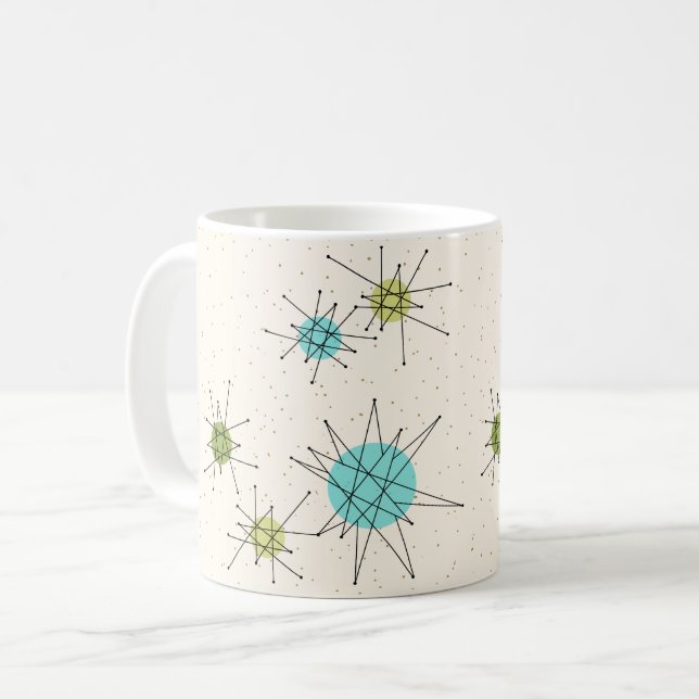 Iconic Atomic Starbursts Mug (Front Left)