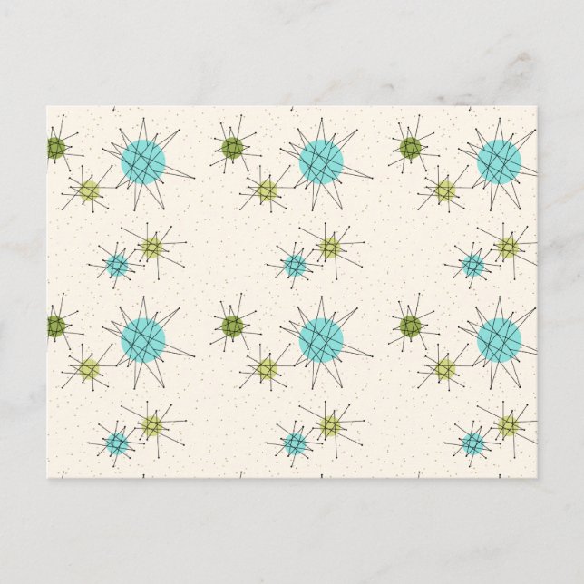 Iconic Atomic Starbursts Postcard (Front)