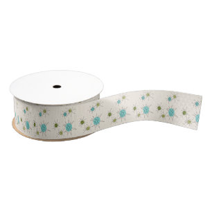 Iconic Atomic Starbursts Ribbon Grosgrain Ribbon