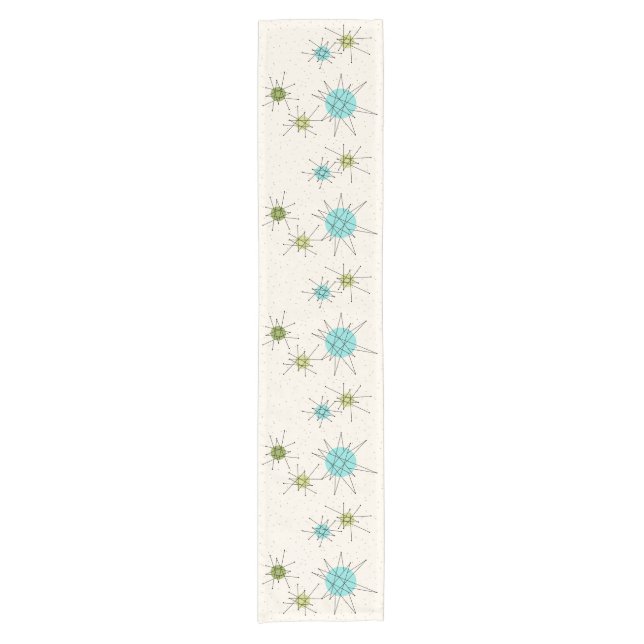 Iconic Atomic Starbursts Table Runner (Front)
