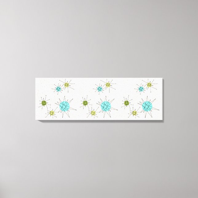 Iconic Atomic Starbursts Wrapped Canvas (Front)