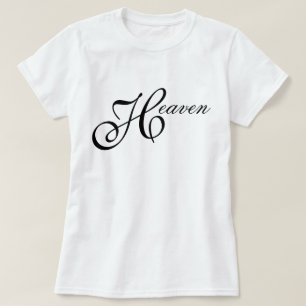 Iconic, chic and minimal Heaven script T-Shirt