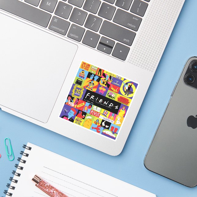 Iconic FRIENDS™ Pattern (Laptop w/ iPhone)