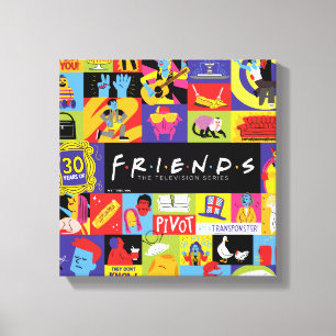 Iconic FRIENDS™ Pattern Canvas Print