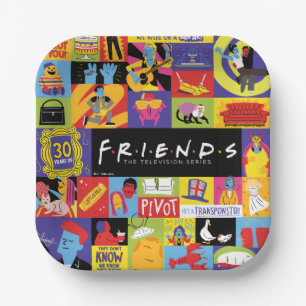 Iconic FRIENDS™ Pattern Paper Plate