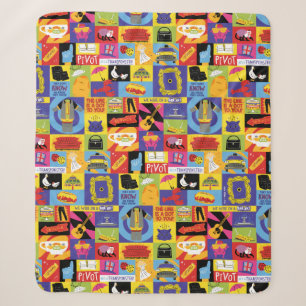 Iconic FRIENDS™ Pattern Sherpa Blanket