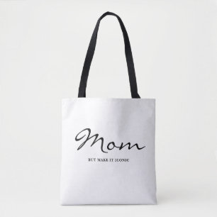 Iconic Fun Witty Cool Mom Minimalist Tote Bag