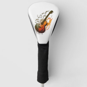 iconic guitar design golf head cover