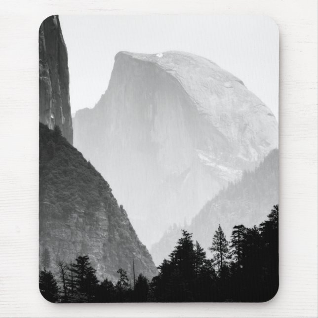 Iconic Half Dome Rock Face | Yosemite Valley Mouse Pad (Front)