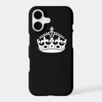 Iconic Keep Calm Crown on Black