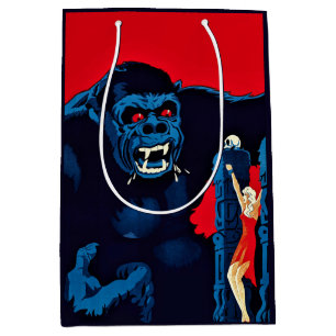 Iconic King Kong Giant Ape Monster Movie Print Medium Gift Bag