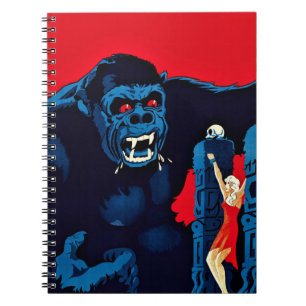 Iconic King Kong Giant Ape Monster Movie Print Notebook