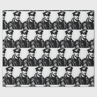 Iconic LGBTQ Gay Leather Daddy Wrapping Paper