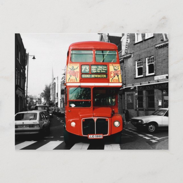 Iconic London Bus Postcard (Front)