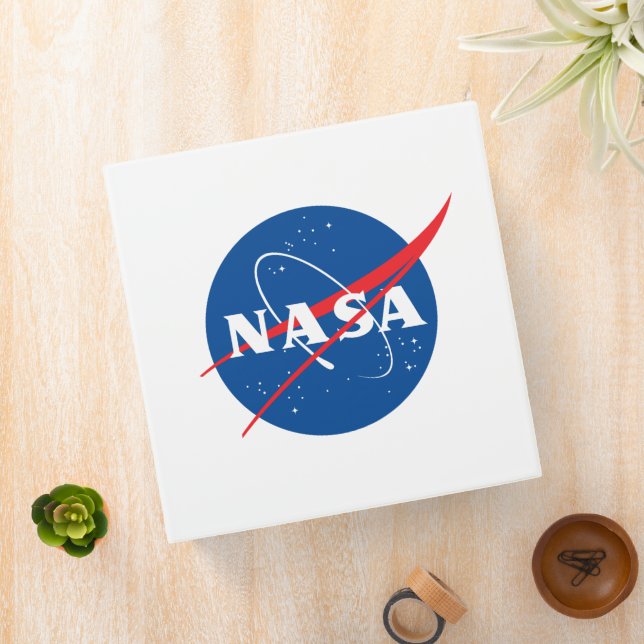 Iconic NASA 3-Ring Binder (Rocket White) (In Situ)