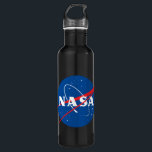 Iconic NASA Astro Black 24 oz 710 Ml Water Bottle<br><div class="desc">IMPORTANT NOTICE: NASA Insignia and identifiers provided and used with permission of NASA.</div>
