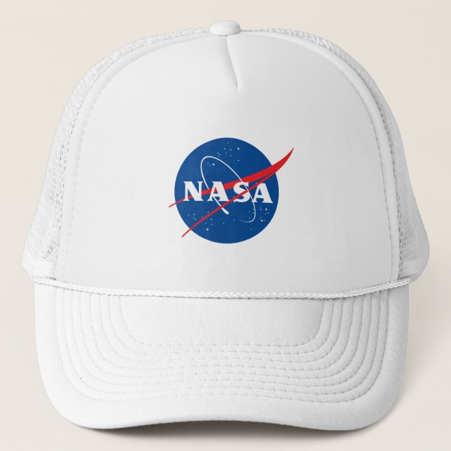 Iconic NASA Baseball Hat (Rocket White) (Front)