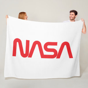 Iconic NASA Circa Fleece Blanket (Rocket White)