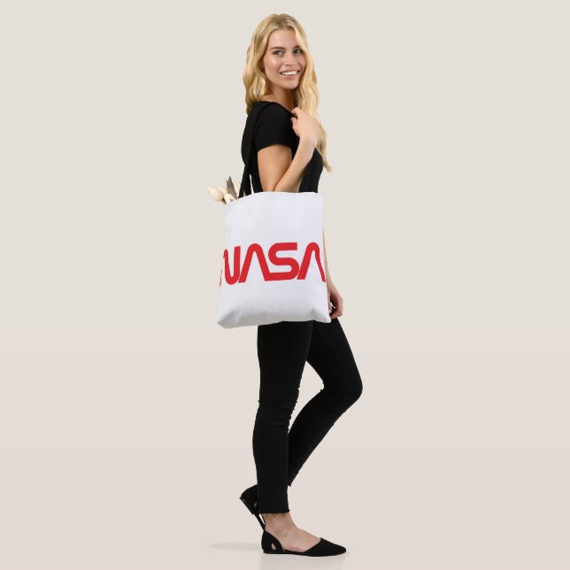 Iconic NASA Circa Shoulder Tote (Rocket White) Bag (On Model)