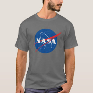Iconic NASA Heavy Cotton T-Shirt (Dark Side Grey)