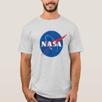 Iconic NASA Heavy Cotton T-Shirt (Mercury Grey)