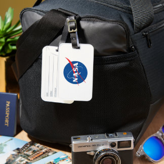 Iconic NASA Luggage Tag (Rocket White)