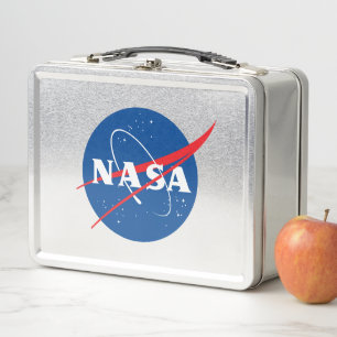 Iconic NASA Metal Lunch Box (Mercury Grey)
