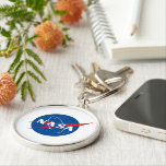Iconic NASA Prestige Round Keychain (metal, L/S)<br><div class="desc">IMPORTANT NOTICE: NASA Insignia and identifiers provided and used with permission of NASA.</div>