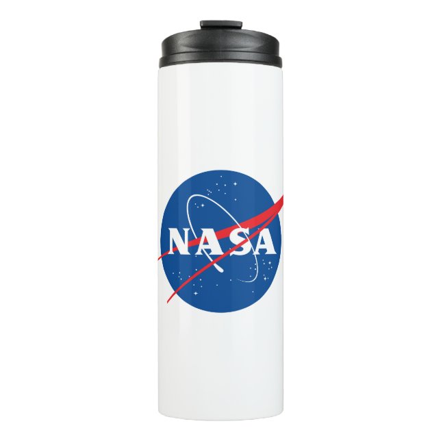 Iconic NASA Rocket White 16 oz Thermal Tumbler (Front)
