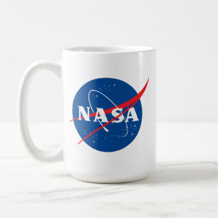 Iconic NASA Rocket White Ceramic Bistro Coffee Mug