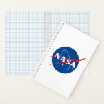 Iconic NASA Science Notebook (White Spiral)<br><div class="desc">IMPORTANT NOTICE: NASA Insignia and identifiers provided and used with permission of NASA.</div>
