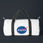 Iconic NASA Small Duffel Bag (Rocket White)<br><div class="desc">IMPORTANT NOTICE: NASA Insignia and identifiers provided and used with permission of NASA.</div>