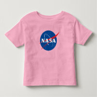 Iconic NASA Toddler T-Shirt (Celestial Pink)