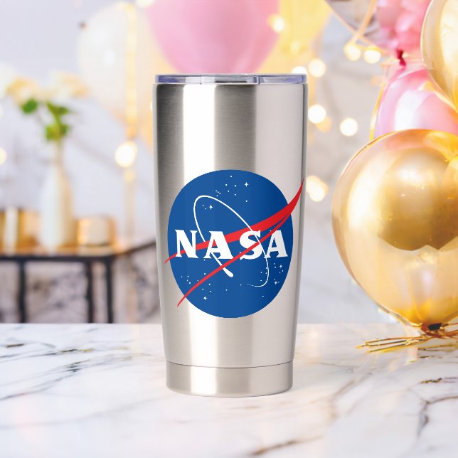 Iconic NASA Tumbler Water Bottle (Mercury Grey) (Bachelor Party (Rotated))
