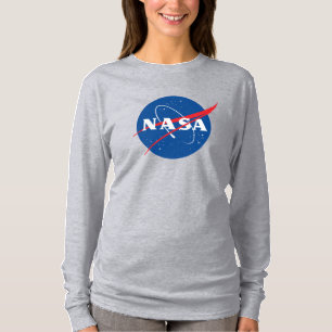 Iconic NASA Women’s L/S T-Shirt (Moon Grey)