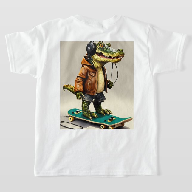 iconic nature of crocodiles. T-Shirt (Laydown Back)