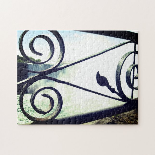 Iconic Niagara Falls Ironwork Jigsaw Puzzle (Horizontal)